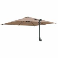 Tuinparasol Taupe 248.5 x 247.5 x 160 cm Stof - thumbnail