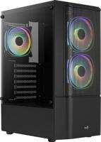 Aerocool quantum mesh v3 midi tower behuizing (zwart/grijs | 3x usb-a | rgb | window) - thumbnail
