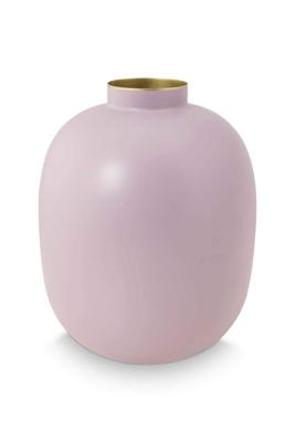 Pip Studio Metalen Vaas Mat Lila 32cm