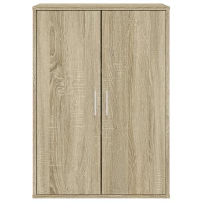 Dressoir 60x31x84 cm bewerkt hout sonoma eikenkleurig