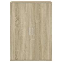 Dressoir 60x31x84 cm bewerkt hout sonoma eikenkleurig - thumbnail