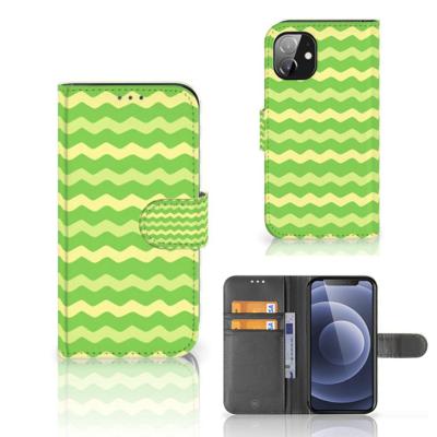 Apple iPhone 12 Mini | Telefoon Hoesje | Waves Green Apple iPhone 12 Mini | Telefoon Hoesje | Waves Green