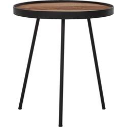 DTP Home Bijzettafel 'Saturnus' Teakhout, 40cm, kleur Naturel
