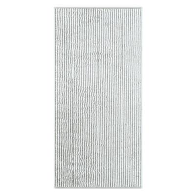 Cawö Cawö Two-Tone Stripe Handdoek 50x100 platin