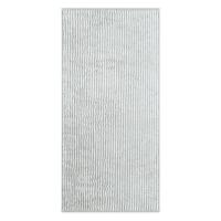 Cawö Cawö Two-Tone Stripe Handdoek 50x100 platin - thumbnail