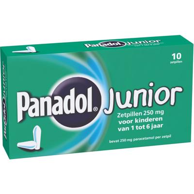 Panadol Junior Zetpillen 250mg 1-6 Jaar Panadol Junior Zetpillen 250mg 1-6 Jaar