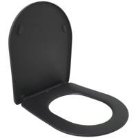 Wiesbaden Shade Slim Toiletzitting - Softclose en Quick Release - Mat Zwart - thumbnail