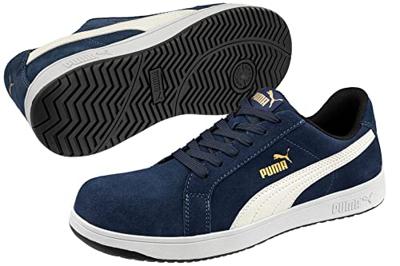 Puma werkschoenen Iconic Suede S1P laag marine blauw maat 42