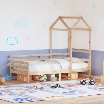 Slaapbank met huisje 80x200 cm massief grenenhout