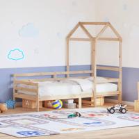 Slaapbank met huisje 80x200 cm massief grenenhout - thumbnail