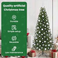 Kunstkerstboom met 300 LED met standaard Groen 180 cm PE en PVC - thumbnail