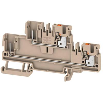 Weidmüller 1548060000 Doorgangsklem 2-etages 5.1 mm Spanveer Grijs 50 stuk(s) Piece
