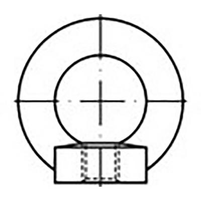 TOOLCRAFT TO-6855681 Ringmoeren M6 DIN 582 Staal 25 stuk(s)
