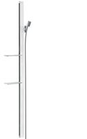 hansgrohe Unica`E glijstang m. Isiflex`B doucheslang 160cm en casetta`E zeepschaal 150cm wit/chroom - thumbnail