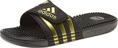 adidas Adissage Slippers Zwart Goud - thumbnail