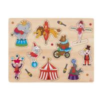 Engelhart Houten Knopjes Puzzel Circus 9 Stukjes - thumbnail