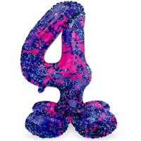 Folat folieballon staand 4 paint splash 41 cm | 20 stuks - thumbnail