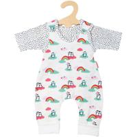 Heless Poppen romper pinguin met t-shirt, 28-35 cm - thumbnail