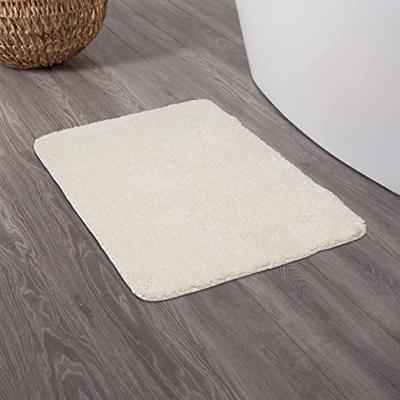 Sealskin angora badmat 60x90 cm polyester off-white