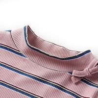 Kindershirt met lange mouwen gestreept 128 lichtroze - thumbnail