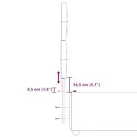 Boxspring met matras stof donkerbruin 90x200 cm - thumbnail