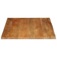 Tafelblad met natuurlijke rand 90x80x2,5 cm massief mangohout - thumbnail