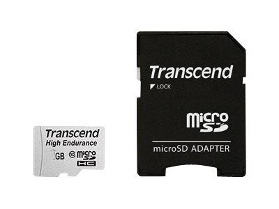 Transcend High Endurance microSDHC-kaart 16 GB Class 10 Incl. SD-adapter