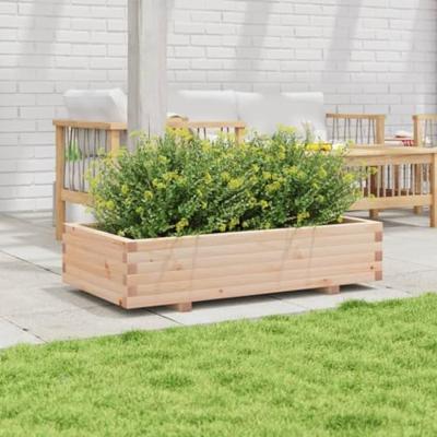 VidaXL Plantenbak 110x60x26,5 cm massief grenenhout