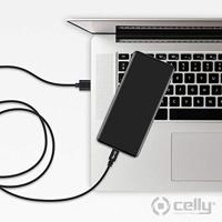 Celly Datakabel micro usb 1 meter zwart 0517501 - thumbnail
