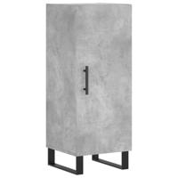 Dressoir 34,5x34x90 cm bewerkt hout betongrijs - thumbnail