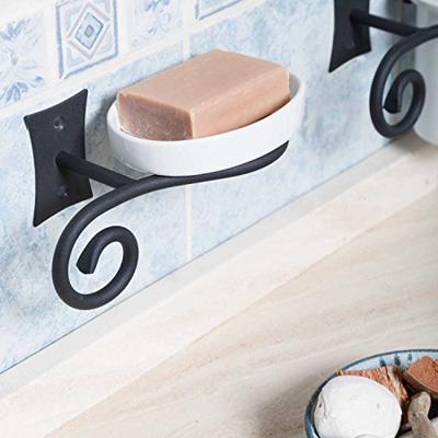 Zeephouder Sapho Rebecca Hangend 18.7x8.7 cm Zwart / Wit