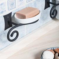 Zeephouder Sapho Rebecca Hangend 18.7x8.7 cm Zwart / Wit - thumbnail