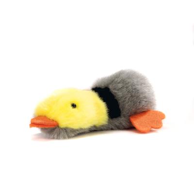 Pluche eend trillend kattenspeelgoed