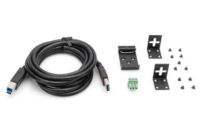 DIGITUS industriële 7-poorts USB-hub - 7x USB-A - USB 3.0-5 Gbps - USB SuperSpeed - 15 kV ESD-bescherming - DIN-rail montage - Zwart