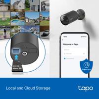Tapo C411 Wifi-camera voor buiten en binnen, draadloos, 2K 3MP, batterijduur tot 180 dagen na één keer opladen, nachtzicht, alarm met bewegingsdetectie, IP65 - thumbnail