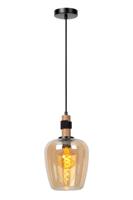 Lucide ILONA - Hanglamp - Ø 22 cm - 1xE27 - Amber - thumbnail
