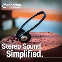 Manhattan 177481 Computer On Ear koptelefoon Kabel Stereo Zwart Hoofdband - thumbnail