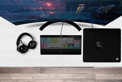 Corsair K55 RGB PRO XT toetsenbord Gamen USB QWERTY Engels Zwart