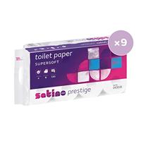 Toiletpapier satino mt1 prestige 4laags wit | 9 stuks - thumbnail