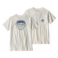 Patagonia M's Fitz Roy Hex Organic Pocket Heren T-shirt White XXL - thumbnail
