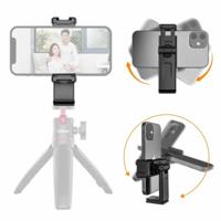 Ulanzi ST-22 360º draaibare en kantelbare telefoonhouder voor statief - met 2 Cold Shoe Mounts - thumbnail
