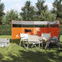 Windscherm camping waterdicht 366x152x152 cm grijs en oranje - thumbnail