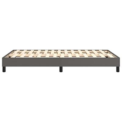 Bedframe kunstleer grijs 120x200 cm