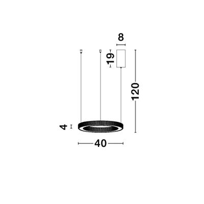 Lyora HanglampFiore goud Ø 40cm - 9285410