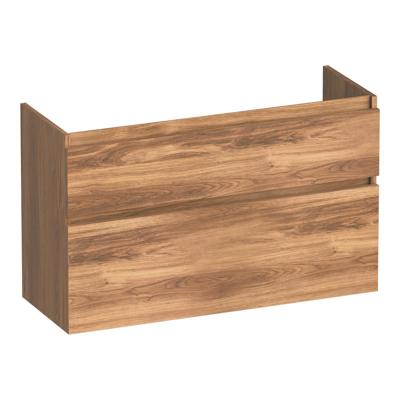 Brauer Delight - Onderkast Ondiep - 100 cm - met 2 Softclose Lades Greeploos en 1 Sifon Uitsparing - Honey