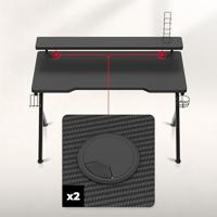 Huzaro Hero 5.0 computerbureau Zwart - thumbnail