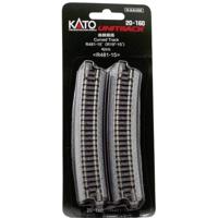 N Kato Unitrack 7078109 Gebogen rails 15 ° 481 mm 4 stuk(s) - thumbnail