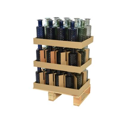 Vaas recycled glas d9h28 cm a4 kerst KSD - Ksd