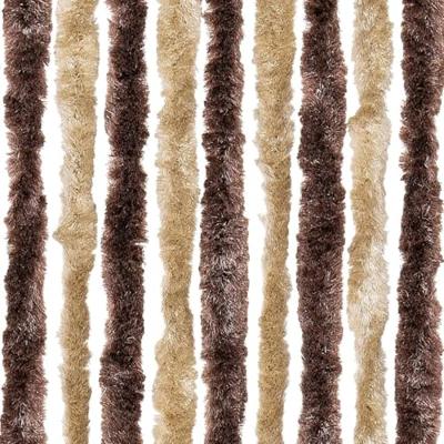 VidaXL Vliegengordijn 56x185 cm chenille beige en lichtbruin VidaXL Vliegengordijn 56x185 cm chenille beige en lichtbruin