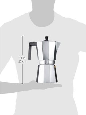 Italiaanse Koffiepot Valira VITRO 12T Zilverkleurig Aluminium 12 Koppar